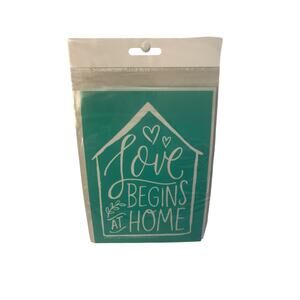NWT Chalk Couture 5X7  Reusable Transfer "‎ Love Begins At Home"